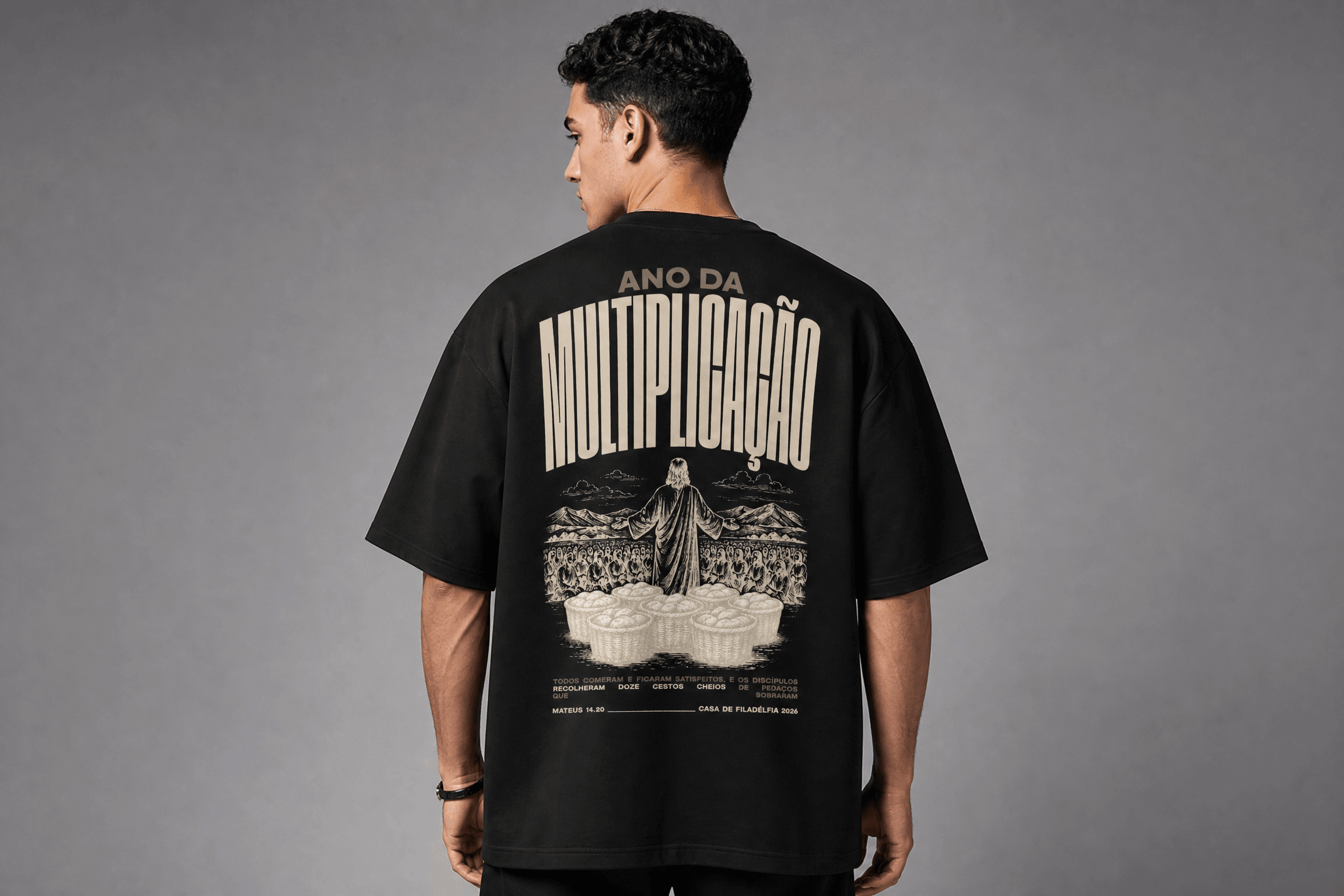 Camiseta Multiplicação Preta · Masculino