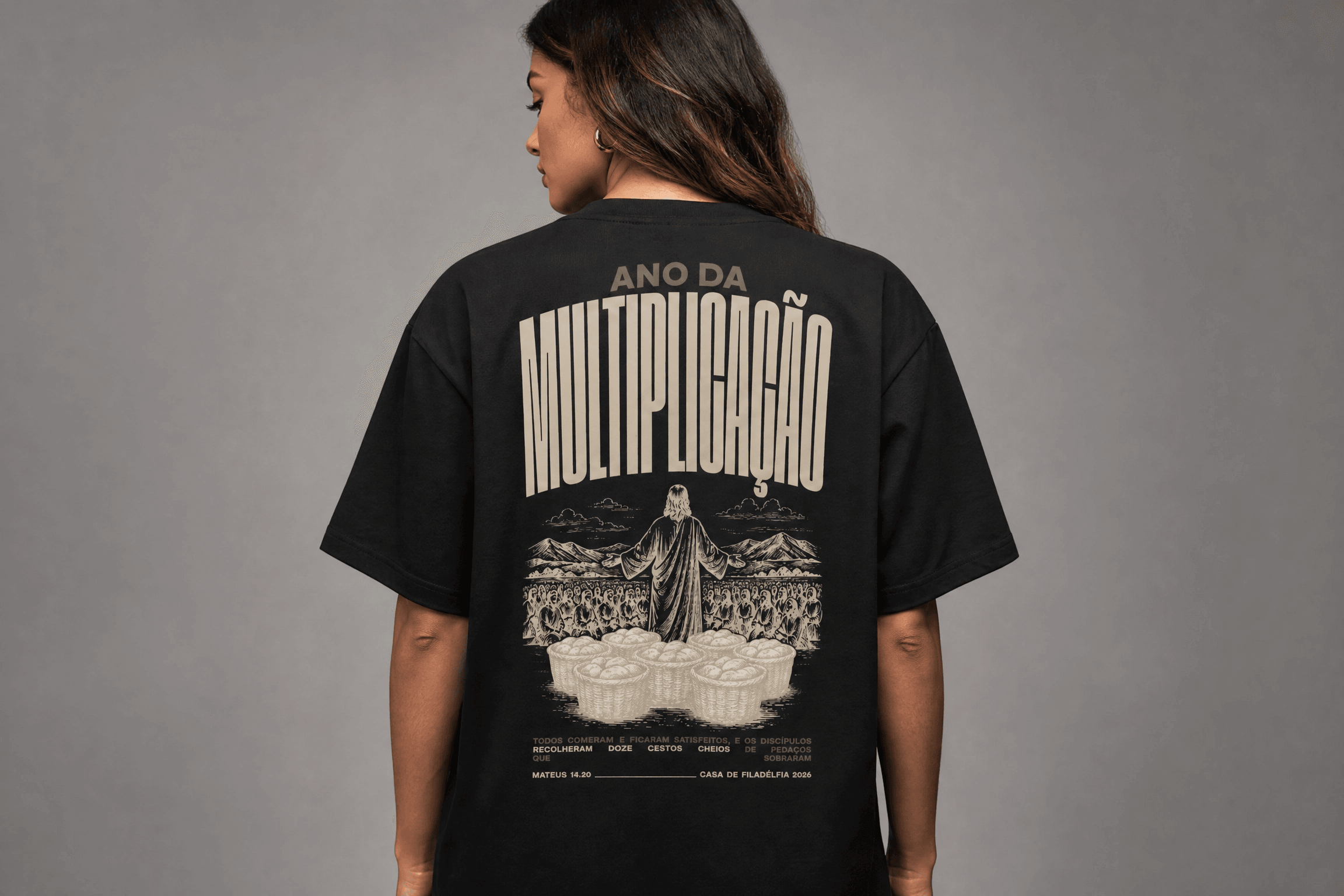 Camiseta Multiplicação Preta · Feminino