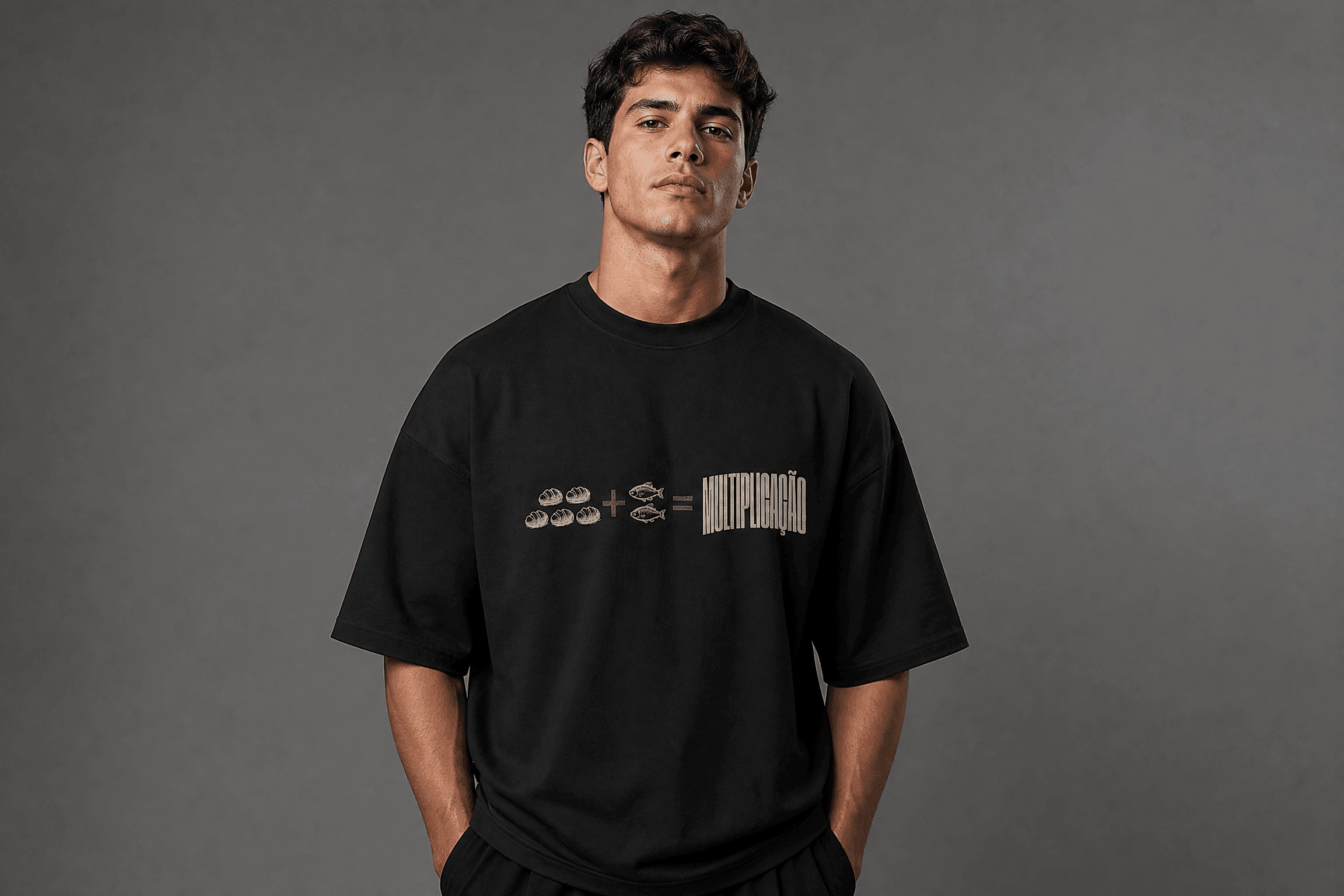 Camiseta Multiplicação Preta · Masculino